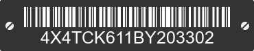 2011 FOREST RIVER Cherokee 4X4TCK611BY203302 VIN decoded