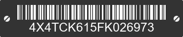 2015 FOREST RIVER Cherokee 4X4TCK615FK026973 VIN decoded