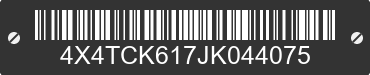 2018 FOREST RIVER Cherokee 4X4TCK617JK044075 VIN decoded