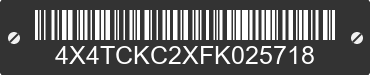 2015 FOREST RIVER Cherokee 4X4TCKC2XFK025718 VIN decoded