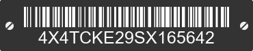 2025 FOREST RIVER Cherokee 4X4TCKE29SX165642 VIN decoded