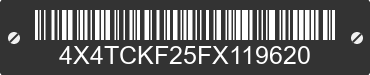 2015 FOREST RIVER Cherokee 4X4TCKF25FX119620 VIN decoded