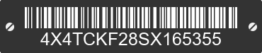 2025 FOREST RIVER Cherokee 4X4TCKF28SX165355 VIN decoded