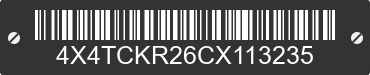 2012 FOREST RIVER Cherokee 4X4TCKR26CX113235 VIN decoded