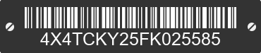 2015 FOREST RIVER Cherokee 4X4TCKY25FK025585 VIN decoded
