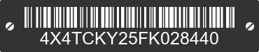 2015 FOREST RIVER Cherokee 4X4TCKY25FK028440 VIN decoded