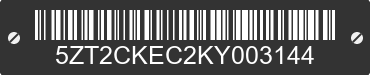 2019 FOREST RIVER Cherokee 5ZT2CKEC2KY003144 VIN decoded