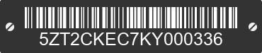 2019 FOREST RIVER Cherokee 5ZT2CKEC7KY000336 VIN decoded