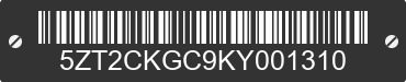 2019 FOREST RIVER Cherokee 5ZT2CKGC9KY001310 VIN decoded