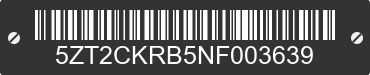 2022 FOREST RIVER Cherokee 5ZT2CKRB5NF003639 VIN decoded