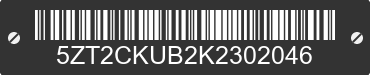 2019 FOREST RIVER Cherokee 5ZT2CKUB2K2302046 VIN decoded