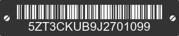 2018 FOREST RIVER Cherokee 5ZT3CKUB9J2701099 VIN decoded