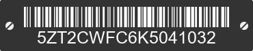 2019 FOREST RIVER Clipper Towable 5ZT2CWFC6K5041032 VIN decoded