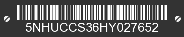 2017 FOREST RIVER Continental Cargo 5NHUCCS36HY027652 VIN decoded