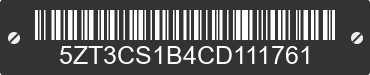2012 FOREST RIVER Crusader 5ZT3CS1B4CD111761 VIN decoded