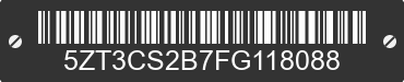 2015 FOREST RIVER Crusader 5ZT3CS2B7FG118088 VIN decoded