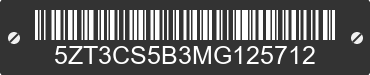 2021 FOREST RIVER Crusader 5ZT3CS5B3MG125712 VIN decoded