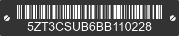 2011 FOREST RIVER Crusader 5ZT3CSUB6BB110228 VIN decoded