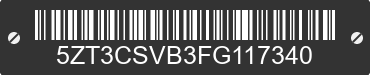 2015 FOREST RIVER Crusader 5ZT3CSVB3FG117340 VIN decoded