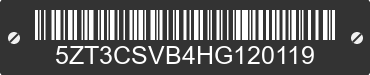 2017 FOREST RIVER Crusader 5ZT3CSVB4HG120119 VIN decoded