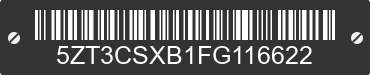 2015 FOREST RIVER Crusader 5ZT3CSXB1FG116622 VIN decoded