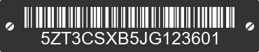2018 FOREST RIVER Crusader 5ZT3CSXB5JG123601 VIN decoded