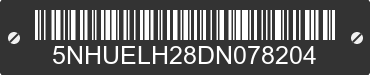2013 FOREST RIVER Eliminator 5NHUELH28DN078204 VIN decoded