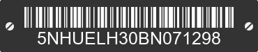 2011 FOREST RIVER Eliminator 5NHUELH30BN071298 VIN decoded