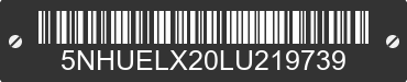 2020 FOREST RIVER Eliminator 5NHUELX20LU219739 VIN decoded