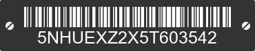 2005 FOREST RIVER Express 5NHUEXZ2X5T603542 VIN decoded