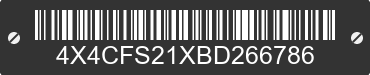 2011 FOREST RIVER Flagstaff Camping Trailer 4X4CFS21XBD266786 VIN decoded