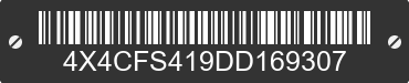 2013 FOREST RIVER Flagstaff Camping Trailer 4X4CFS419DD169307 VIN decoded