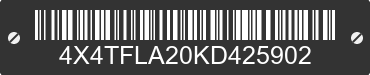 2019 FOREST RIVER Flagstaff Lite Weight Trailers 4X4TFLA20KD425902 VIN decoded