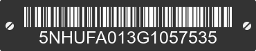 2016 FOREST RIVER Force 5NHUFA013G1057535 VIN decoded