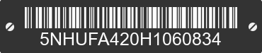2017 FOREST RIVER Force 5NHUFA420H1060834 VIN decoded