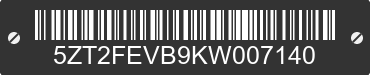 2019 FOREST RIVER Freedom Express 5ZT2FEVB9KW007140 VIN decoded