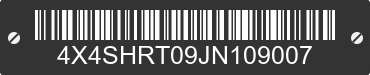 2018 FOREST RIVER Hardside 4X4SHRT09JN109007 VIN decoded