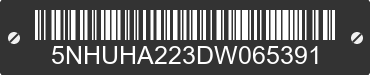 2013 FOREST RIVER Haulin 5NHUHA223DW065391 VIN decoded