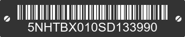 2025 FOREST RIVER IBEX 5NHTBX010SD133990 VIN decoded