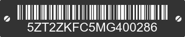 2021 FOREST RIVER Ozark Towables 5ZT2ZKFC5MG400286 VIN decoded