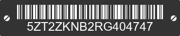2024 FOREST RIVER Ozark Towables 5ZT2ZKNB2RG404747 VIN decoded