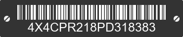 2023 FOREST RIVER Premier 4X4CPR218PD318383 VIN decoded