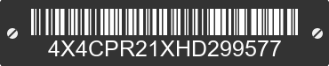 2017 FOREST RIVER Premier 4X4CPR21XHD299577 VIN decoded