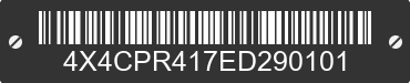 2014 FOREST RIVER Premier 4X4CPR417ED290101 VIN decoded