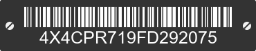 2015 FOREST RIVER Premier 4X4CPR719FD292075 VIN decoded