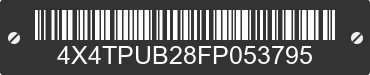 2015 FOREST RIVER Puma Towables 4X4TPUB28FP053795 VIN decoded