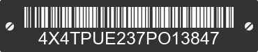 2007 FOREST RIVER Puma Towables 4X4TPUE237PO13847 VIN decoded
