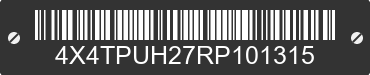 2024 FOREST RIVER Puma Towables 4X4TPUH27RP101315 VIN decoded