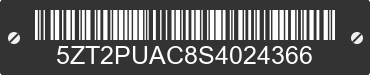 2025 FOREST RIVER Puma 5ZT2PUAC8S4024366 VIN decoded