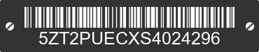 2025 FOREST RIVER Puma 5ZT2PUECXS4024296 VIN decoded